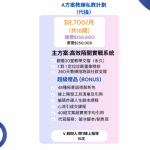 A方案教練私教計劃
